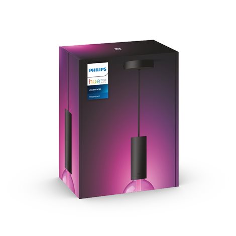 Černý závěsný kabel pro žárovky Philips Hue E27, IP20 6