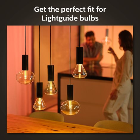 Černý závěsný kabel pro žárovky Philips Hue E27, IP20 8