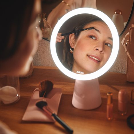 Mirror stolní svítidlo se zrcadlem 1x4.5W 60lm 3000/4000/5000K USB, růžové 3