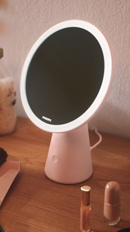 Mirror stolní svítidlo se zrcadlem 1x4.5W 60lm 3000/4000/5000K USB, růžové 5