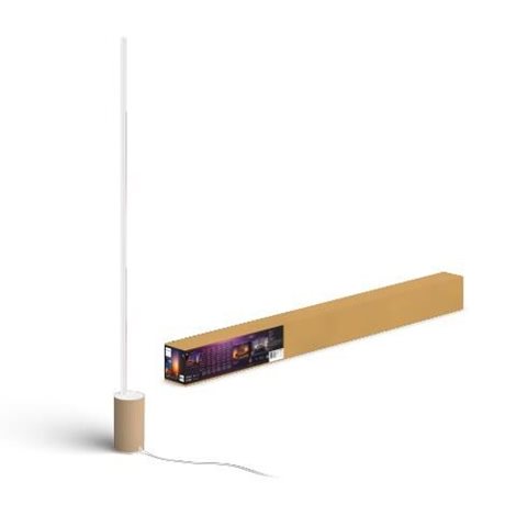 HUE WACA Gradient Signe stojací LED lampa 29W 2550lm 2000-6500K RGB IP20 bílá+dub 2