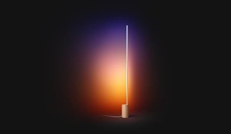 HUE WACA Gradient Signe stojací LED lampa 29W 2550lm 2000-6500K RGB IP20 bílá+dub 7