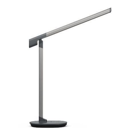 Sword stolní LED lampa 1x14W 450lm 2700/4000/6500K IP20 USB, krokové stmívání, šedá 1