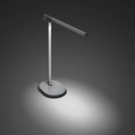 Sword stolní LED lampa 1x14W 450lm 2700/4000/6500K IP20 USB, krokové stmívání, šedá 6