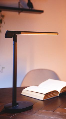 Sword stolní LED lampa 1x14W 450lm 2700/4000/6500K IP20 USB, krokové stmívání, šedá 12