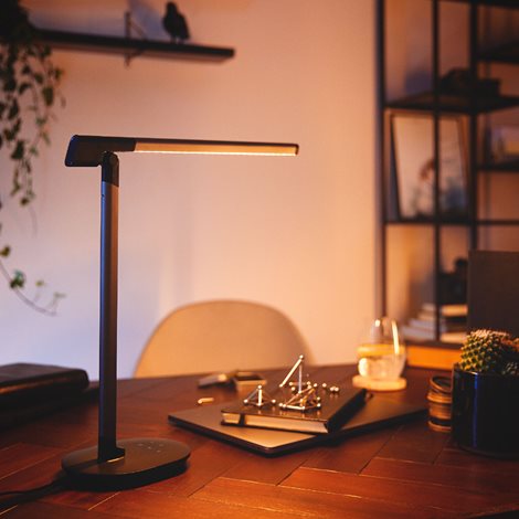 Sword stolní LED lampa 1x14W 450lm 2700/4000/6500K IP20 USB, krokové stmívání, šedá 13