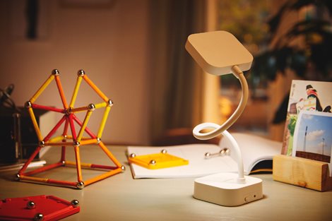 Rock stolní LED lampa 1x5W 90lm 5000K IP20 USB, stmívatelná, bílá 6