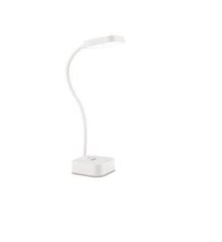Rock stolní LED lampa 1x5W 90lm 5000K IP20 USB, stmívatelná, bílá