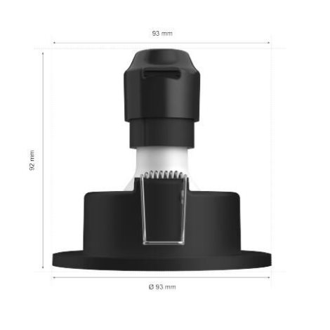 HUE WACA Xamento podhledové LED svítidlo 1x GU10 5.7W 350lm 2000-6500K RGB IP44, černé 6
