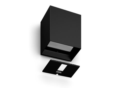 HUE WACA Resonate venkovní nástěnné LED svítidlo 8W 590lm 2000-6500K RGB IP44, černé 3