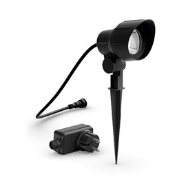 Venkovní zapichovací Low Voltage LED bodové svítidlo 24W 600lm 2700K 5m IP44 nestmívatelné, černé