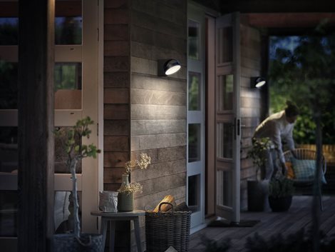 Mimosa venkovní nástěnné LED svítidlo 1x7W 630lm 2700K IP44 nestmívatelné, antracitové 8