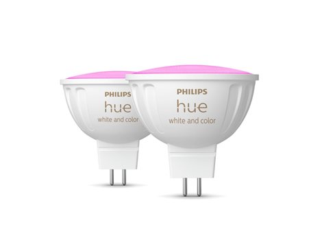 Hue WACA sada 2x LED žárovka GU5,3 MR16 6,3W 12V 400lm 2200K-6500K RGB IP20 1