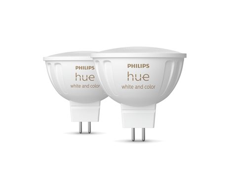 Hue WACA sada 2x LED žárovka GU5,3 MR16 6,3W 12V 400lm 2200K-6500K RGB IP20 2