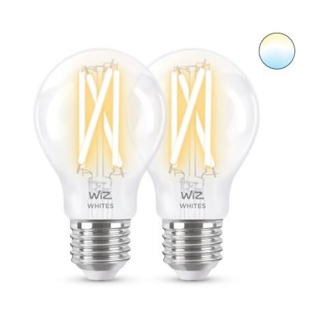 WiZ SET 2x LED žárovka E27 A60 Filmant 7W (60W) 806lm 2700-6500K IP20, stmívatelné 5