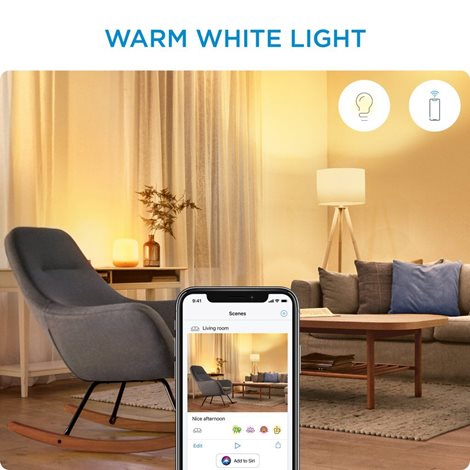WiZ SET 2x LED žárovka E14 C37 Candle 4,9W (40W) 470lm 2700-6500K IP20, stmívatelná 5