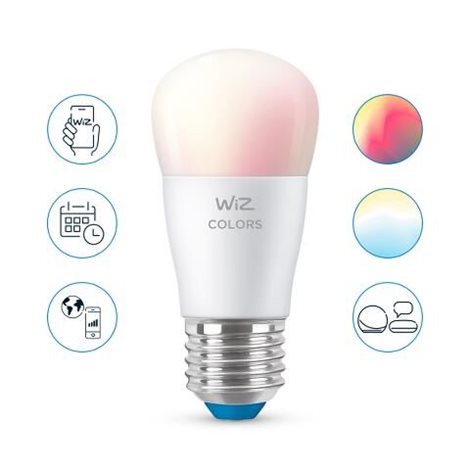 WiZ LED žárovka E27 P45 4,9W (40W) 470lm 2200-6500K RGB IP20, stmívatelná 4