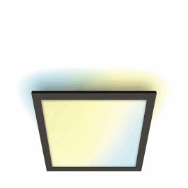 WiZ přisazený LED 36W 3400lm 2700-6500K IP20 60x60cm, černý