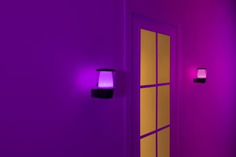 WiZ Elpas venkovní nástěnné LED svítidlo 8,5W 650lm 2700-5000K RGB IP44, černé 8