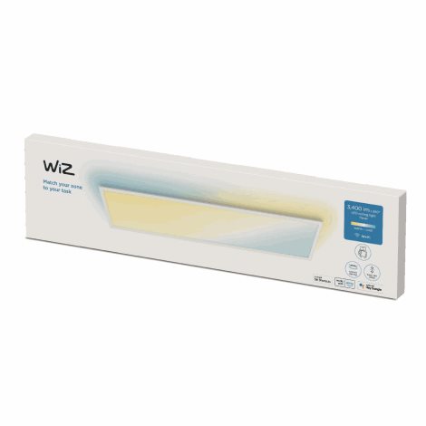 WiZ přisazený LED panel 36W 3400lm 2700-6500K IP20 120x30cm, bílý 5