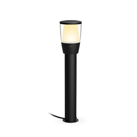 WiZ Elpas 12V venkovní sloupkové LED svítidlo 4,8W 320lm 2700-5000K RGB IP65 52cm, černé-Starter Kit 10