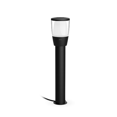 WiZ Elpas 12V venkovní sloupkové LED svítidlo 4,8W 320lm 2700-5000K RGB IP65 52cm, černé-Starter Kit 11