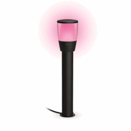 WiZ Elpas 12V venkovní sloupkové LED svítidlo 3,6W 320lm 2700-5000K RGB IP65 52cm, černé - rozšíření