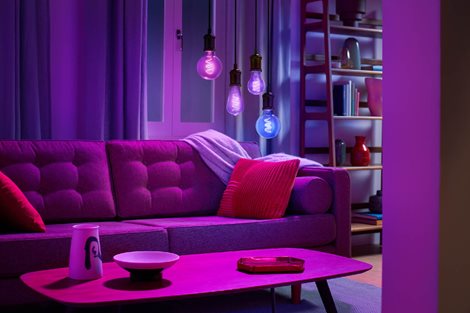 WiZ LED žárovka E27 A60 6,3W 470lm 2200-6500K RGB IP20, stmívatelná 4