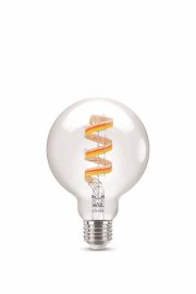WiZ LED žárovka E27 G95 6,3W 470lm 2200-6500K RGB IP20, stmívatelná