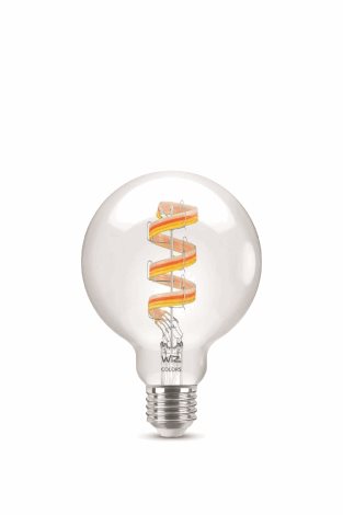 WiZ LED žárovka E27 G95 6,3W 470lm 2200-6500K RGB IP20, stmívatelná 1