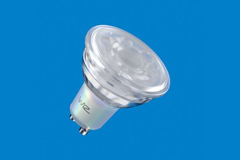 WiZ LED skleněná žárovka GU10 PAR16 4,7W 345lm 2200-6500K RGB IP20, stmívatelná 3