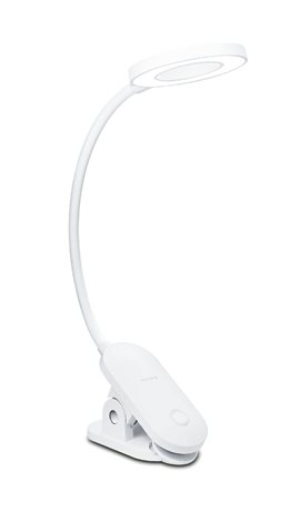 Forys stolní lampička s klipem LED 5W 200lm 4000K 36cm IP20, bílá 1