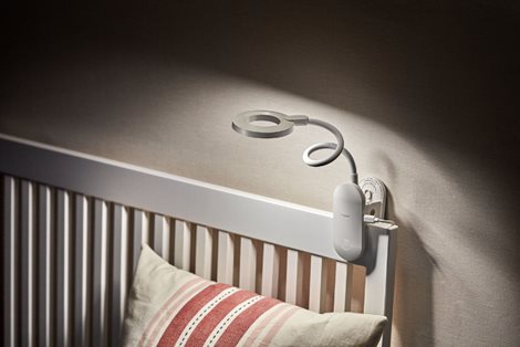Forys stolní lampička s klipem LED 5W 200lm 4000K 36cm IP20, bílá 3