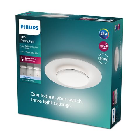 Garnet CL580 stropní svítidlo LED 30W 3400lm 4000K 40cm IP20, bílé 5
