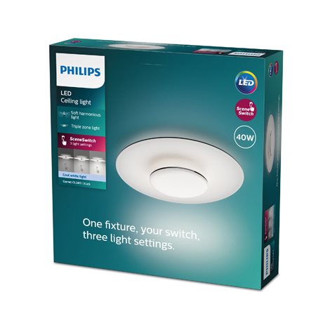 Garnet CL580 stropní svítidlo LED 40W 4400lm 4000K 50cm IP20, černé 5