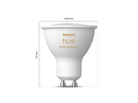Hue WACA LED žárovka GU10 4,2W 400lm 2000-6500K RGB CRI80 IP20 3