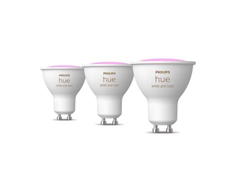 Hue WACA sada 3x žárovka LED GU10 4,2W 400lm 2000-6500K RGB CRI80 IP20 3