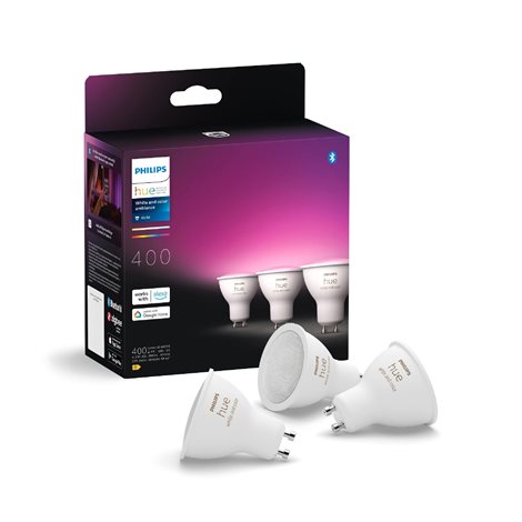 Hue WACA sada 3x žárovka LED GU10 4,2W 400lm 2000-6500K RGB CRI80 IP20 1