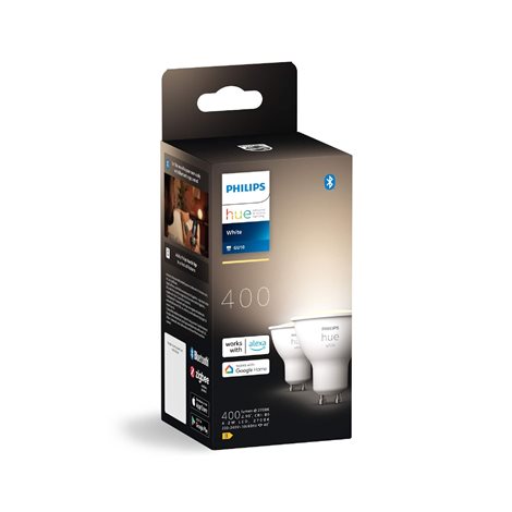 Hue sada 2x LED žárovka White GU10 4,2W 400lm 2700K CRI80 IP20 2