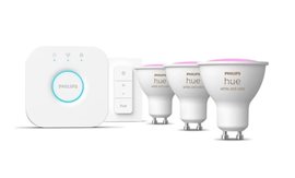 Hue základní set Bridge + 3xLED žárovka WACA GU10 4,2W 400lm 2000-6500K + ovladač