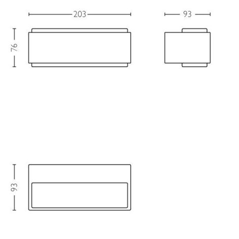 Stratosphere UltraEfficient venkovní nástěnné LED svítidlo 3,8W 800lm 4000K IP44, antracitové 6