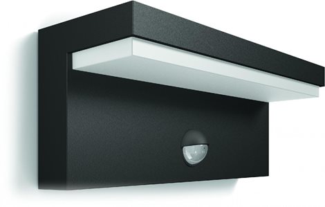 Bustan UltraEfficient venkovní nástěnné svítidlo se senzorem LED 3,8W  lm 4000K IP44, antracitové 1