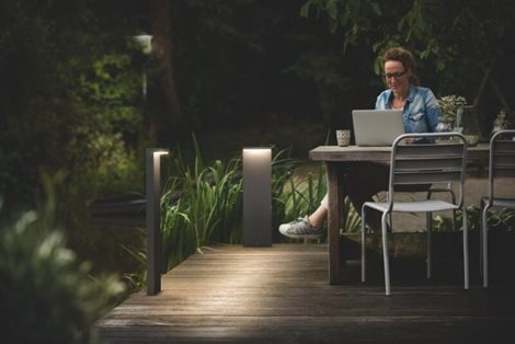 Bustan UltraEfficient venkovní sloupkové LED svítidlo 3,8W  lm 2700K 77cm IP44, antracitové 2
