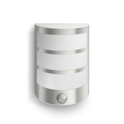 Python UltraEfficient venkovní nástěnné svítidlo se senzorem LED 3,8W 800lm 2700K IP44, nerezové 2