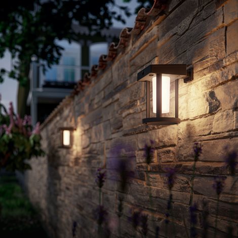 Camil UltraEfficient solární venkovní nástěnné LED svítidlo 1,4W 250lm 3000K IP44, černé 3