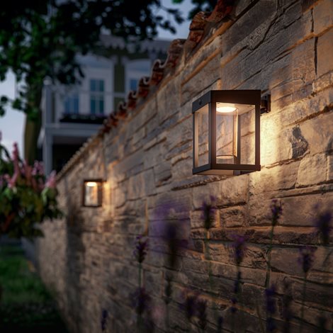 Camil UltraEfficient solární venkovní nástěnné LED svítidlo 1,4W 250lm 3000K IP44, černé 3