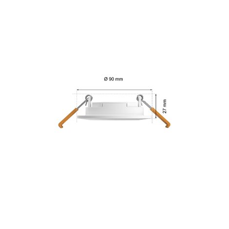 Hue WCA Slim koupelnové zápustné svítidlo LED 8,3W 750lm 2200-6500K RGB 9cm kulaté IP44, bílé 2