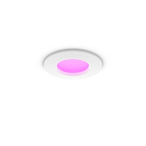 Hue WCA Slim koupelnové zápustné svítidlo LED 8,3W 750lm 2200-6500K RGB 9cm kulaté IP44, bílé 8
