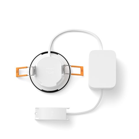 Hue WCA Slim koupelnové zápustné svítidlo LED 8,3W 790lm 2200-6500K RGB 9cm kulaté IP44, černé 5