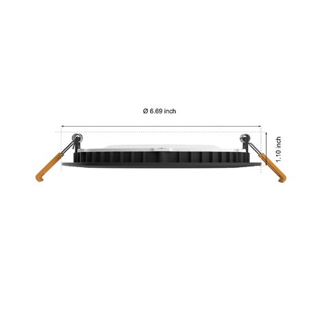 Hue WCA Slim L zápustné svítidlo LED 12W 930lm 2200-6500K RGB CRI80 17cm kulaté IP44, černé 2